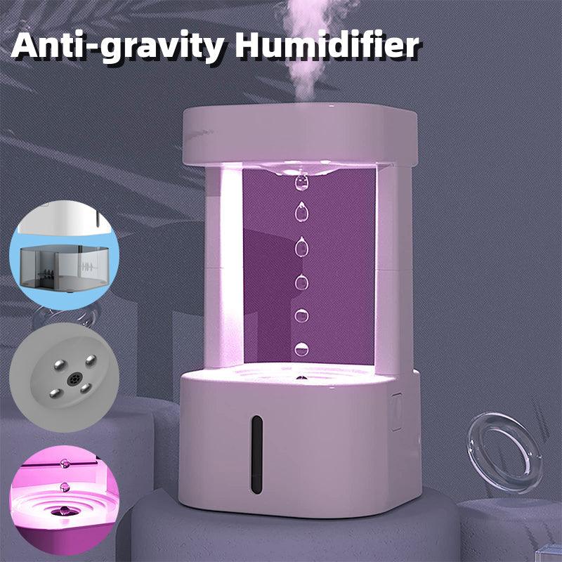 Creative Anti-Gravity Water Drop Humidifier with 580ML Tank for Quiet Use Alteris