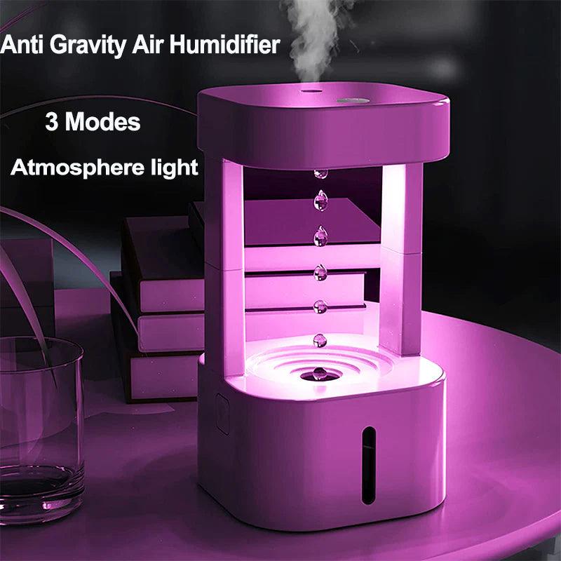Creative Anti-Gravity Water Drop Humidifier with 580ML Tank for Quiet Use Alteris