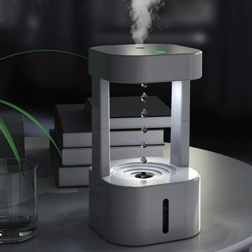 Creative Anti-Gravity Water Drop Humidifier with 580ML Tank for Quiet Use Alteris