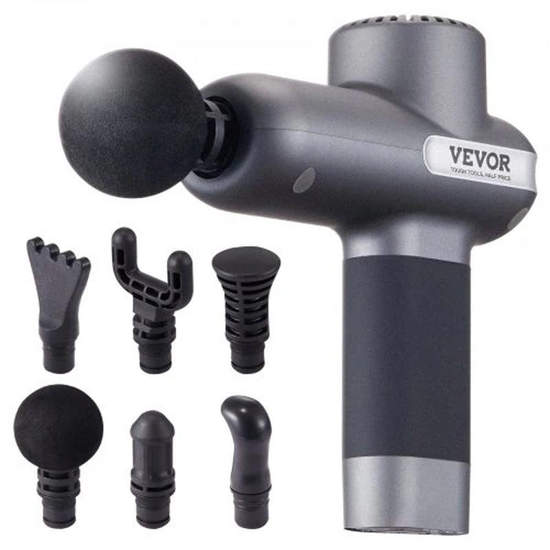 Deep Tissue Massage Gun with 5 Speed Levels and 6 Massage Heads for Pain Relief and Muscle Relaxation Alteris