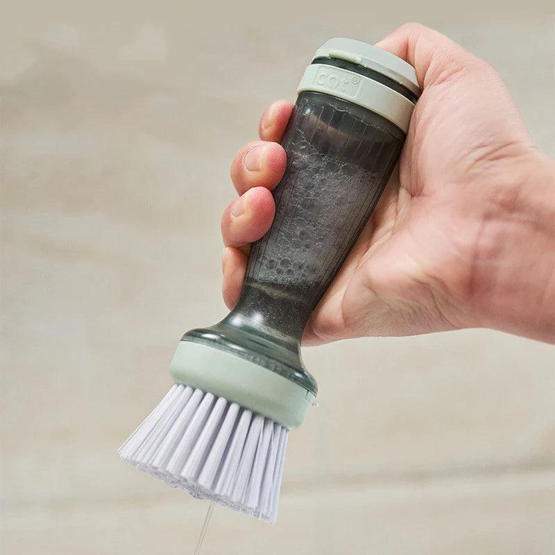 Dish Brush with Soap Dispenser for Kitchen Sink and Pot Cleaning Alteris