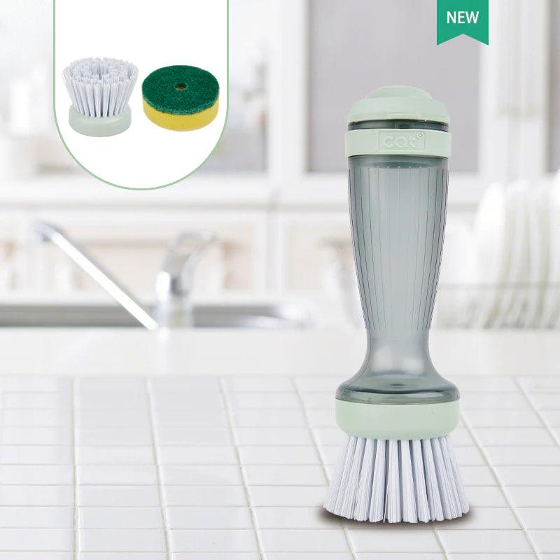 Dish Brush with Soap Dispenser for Kitchen Sink and Pot Cleaning Alteris