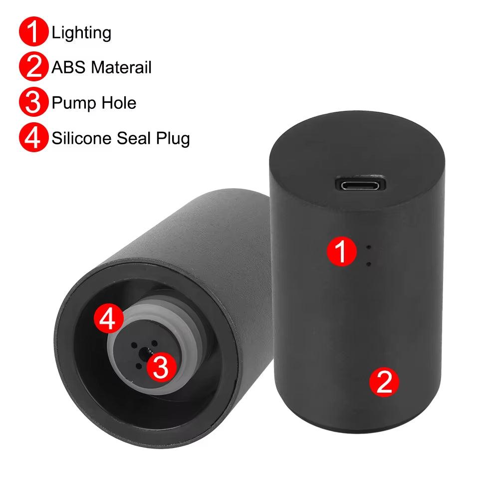 Electric Bottle Cap Plug Wine Stopper and Champagne Sealer for Freshness Alteris