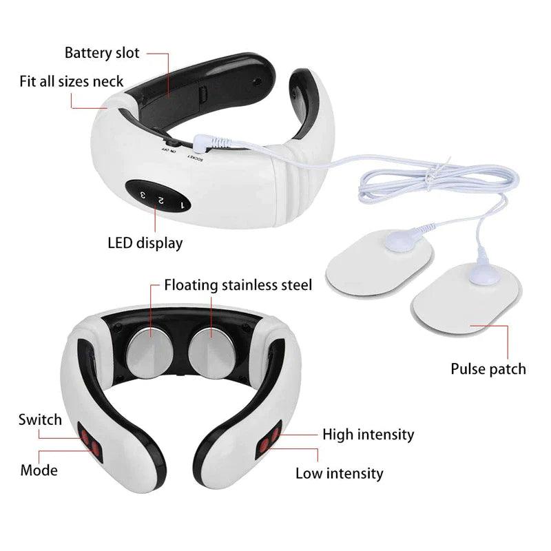 Electric Cervical Pulse Neck Massager with Magnetic Therapy for Muscle Relaxation Alteris