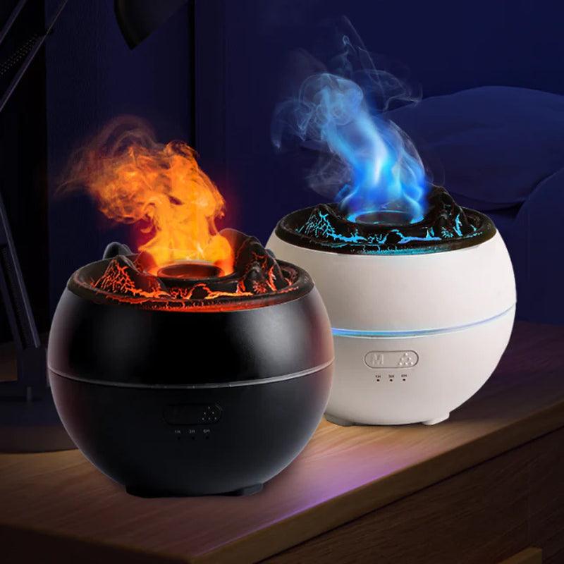 Flame Aroma Diffuser and Aromatherapy Humidifier for Home or Desk Alteris