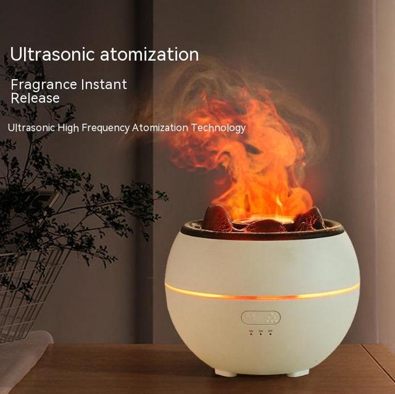Flame Aroma Diffuser and Aromatherapy Humidifier for Home or Desk Alteris