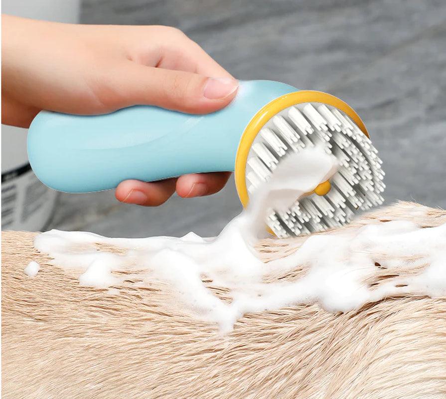 Handheld Pet Bath Brush for Shower and Grooming Hair Cleaning Alteris