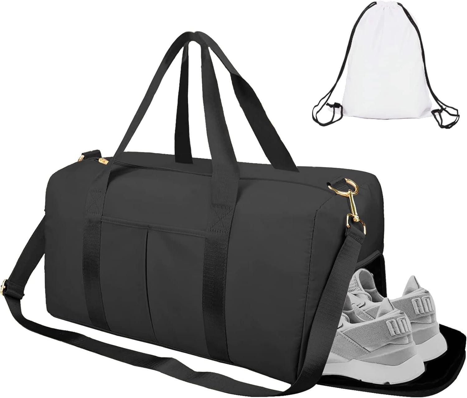 Large Gym Duffle Bag with Dry Wet Separation and Extra Drawstring Backpack Alteris