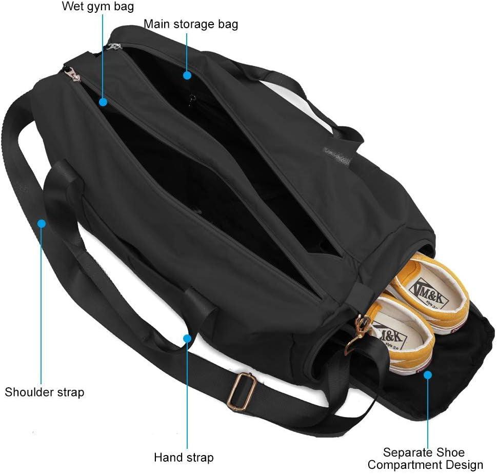 Large Gym Duffle Bag with Dry Wet Separation and Extra Drawstring Backpack Alteris