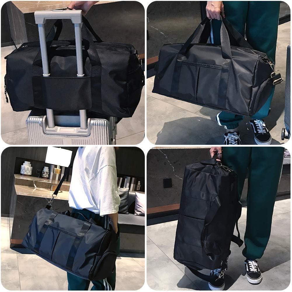Large Gym Duffle Bag with Dry Wet Separation and Extra Drawstring Backpack Alteris