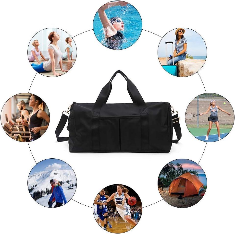Large Gym Duffle Bag with Dry Wet Separation and Extra Drawstring Backpack Alteris