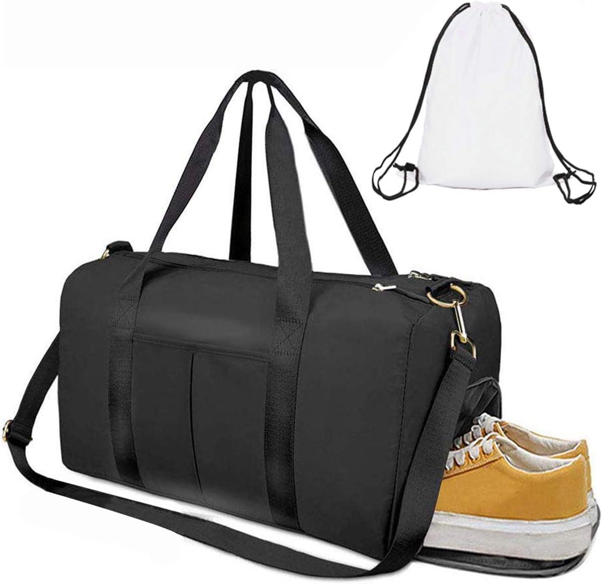 Large Gym Duffle Bag with Dry Wet Separation and Extra Drawstring Backpack Alteris