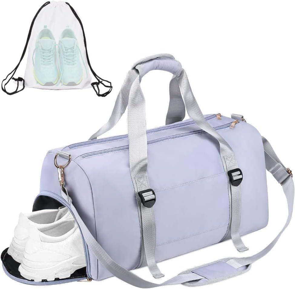 Large Gym Duffle Bag with Dry Wet Separation and Extra Drawstring Backpack Alteris
