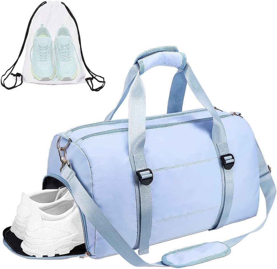 Large Gym Duffle Bag with Dry Wet Separation and Extra Drawstring Backpack Alteris