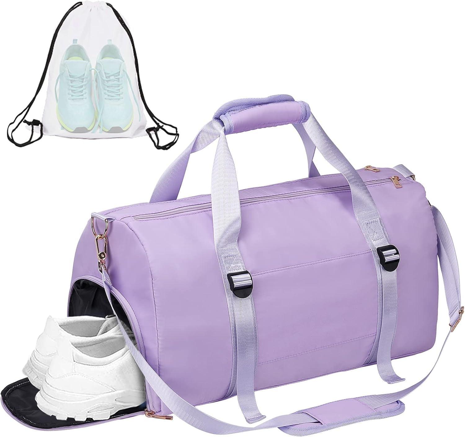 Large Gym Duffle Bag with Dry Wet Separation and Extra Drawstring Backpack Alteris