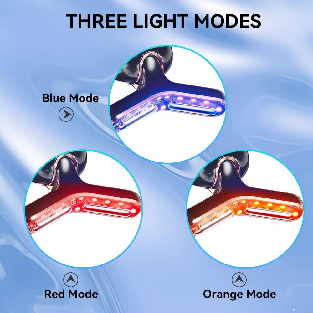 Neck and Face Massager for Skin Care and Double Chin with Vibration and Heat Alteris