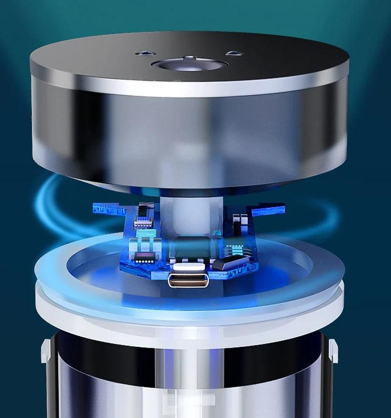 Portable Mute Air Purifier and Sterilizer for Kitchen, Car, and Home Use Alteris
