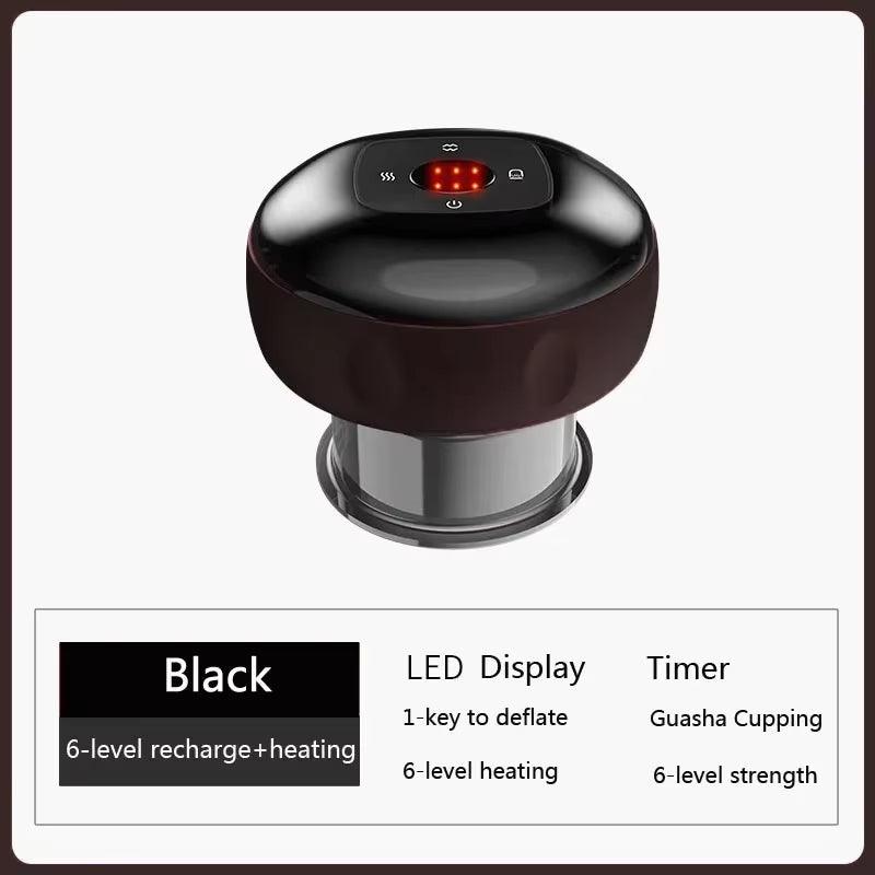 Smart Electric Vacuum Cupping Device with Heating and Suction for Fatigue Relief Alteris