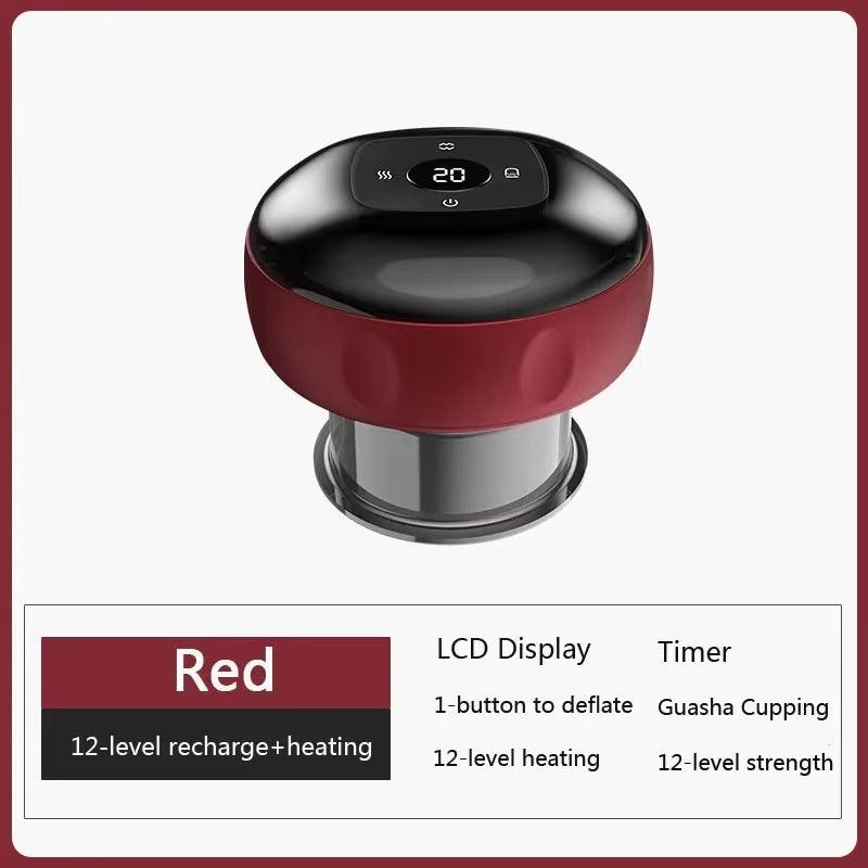 Smart Electric Vacuum Cupping Device with Heating and Suction for Fatigue Relief Alteris