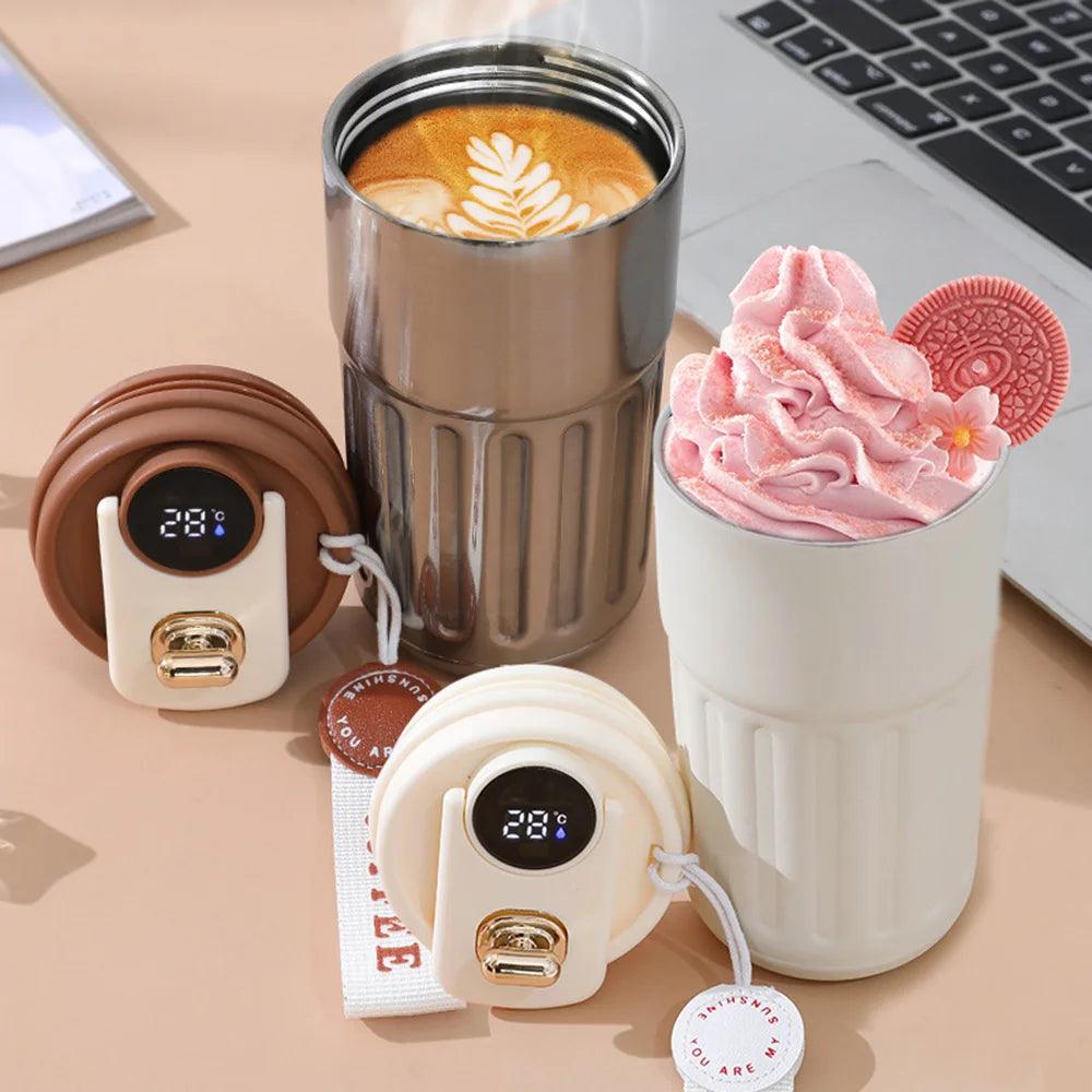 Smart Thermos Bottle with LED Temperature Display Coffee Cup Alteris