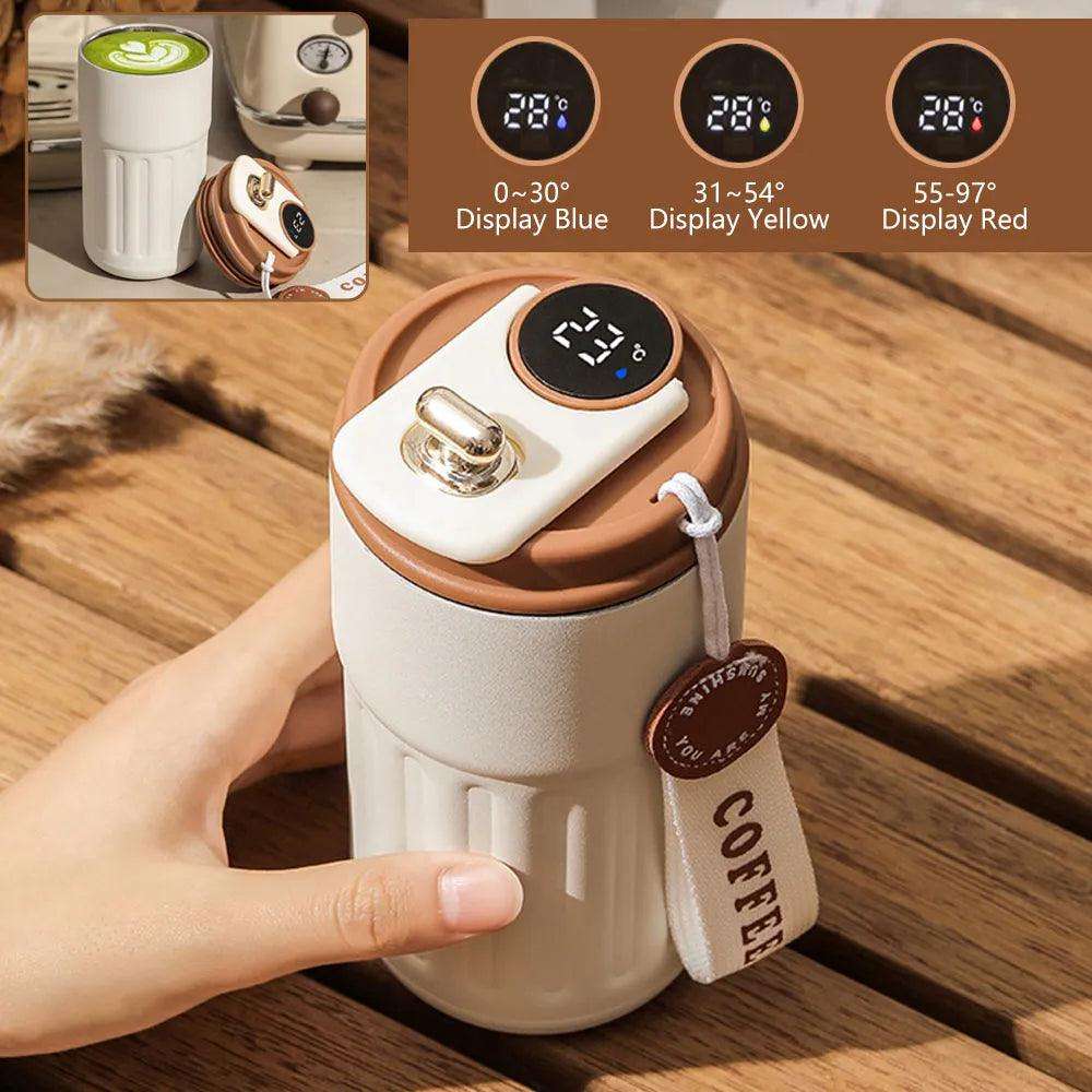 Smart Thermos Bottle with LED Temperature Display Coffee Cup Alteris
