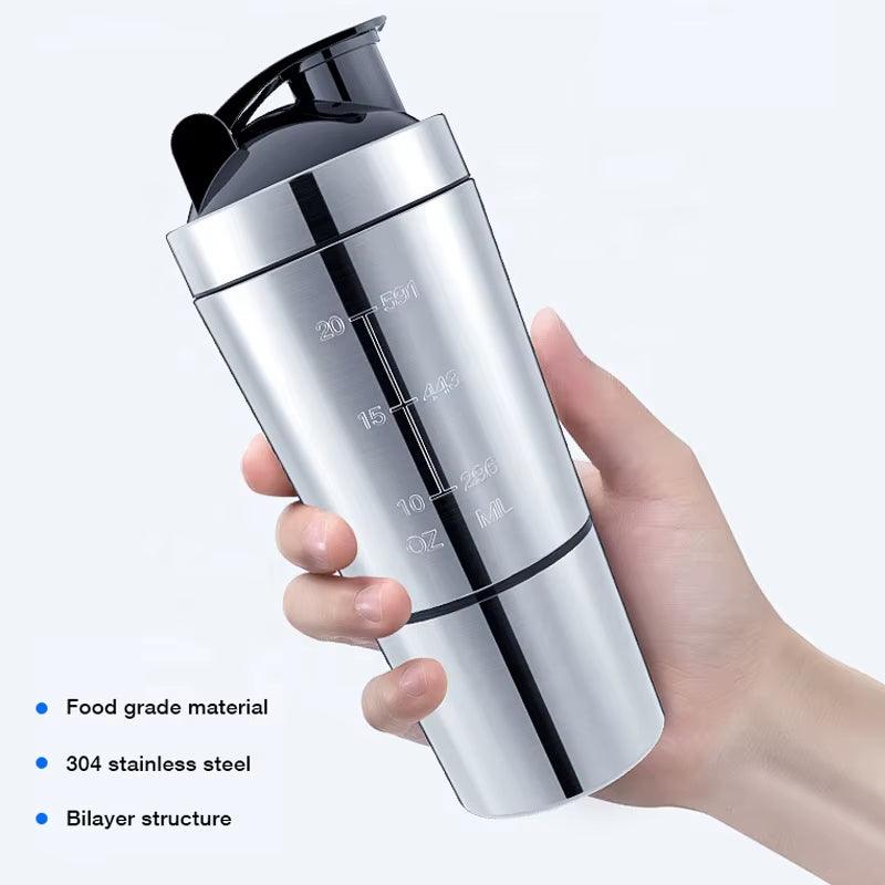 Stainless Steel Protein Shaker Cup for Fitness and Sports Nutrition Alteris