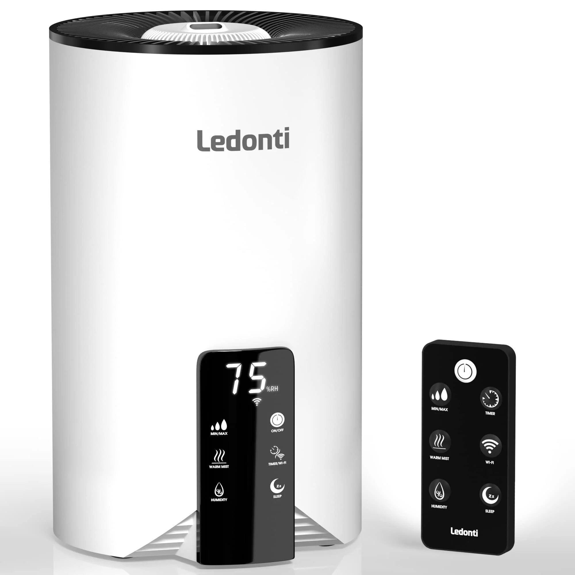 Wi-Fi Controlled 4L Humidifier with Dual Cool and Warm Mist for Bedroom Alteris