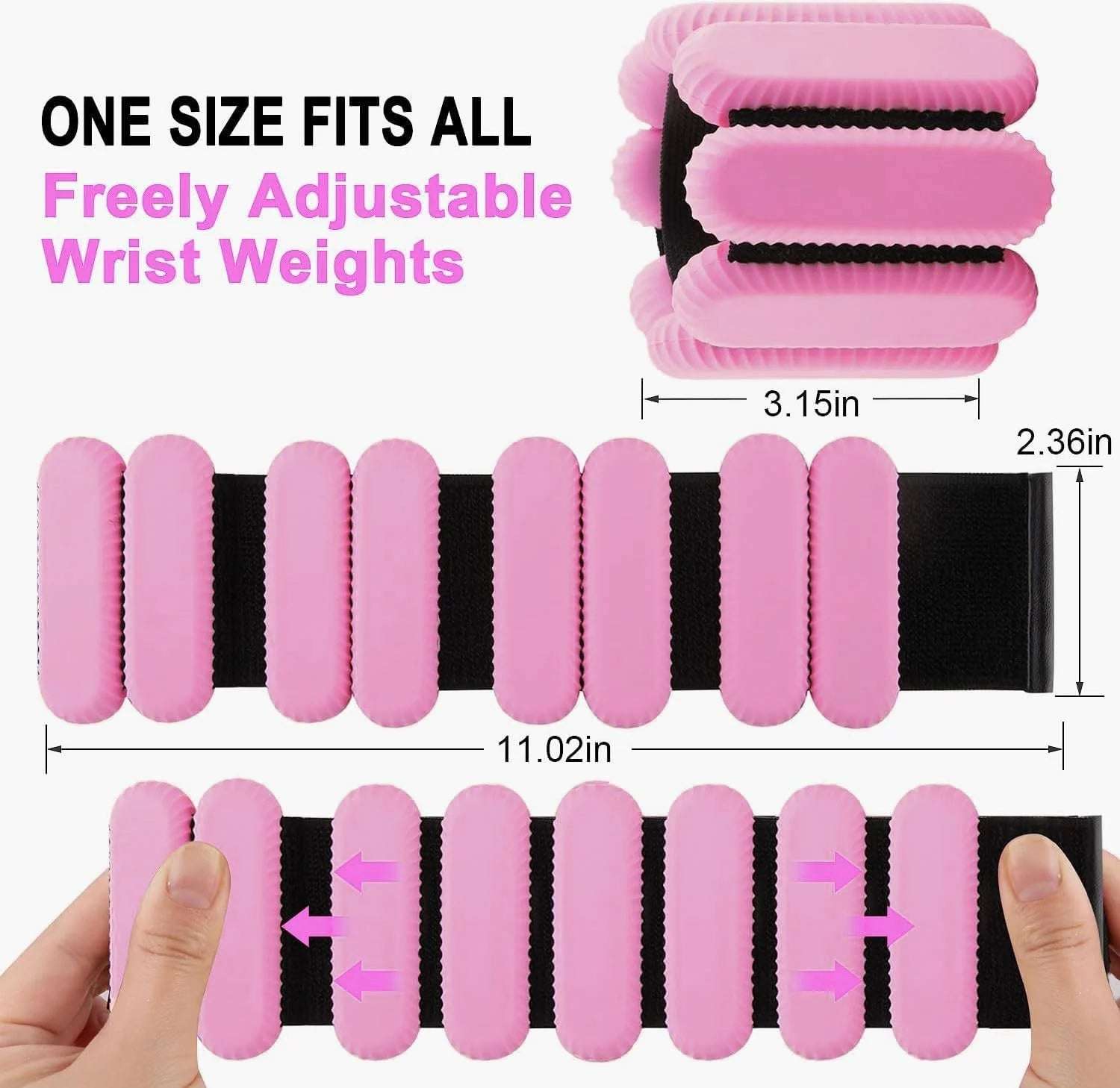 Adjustable Wrist & Ankle Weights for Pilates, Yoga & Training - Alteris