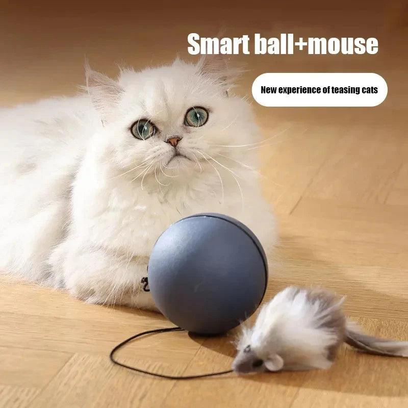 Automatic Electric Mouse Teaser Ball for Cats and Dogs with Intelligent Rolling Action Alteris