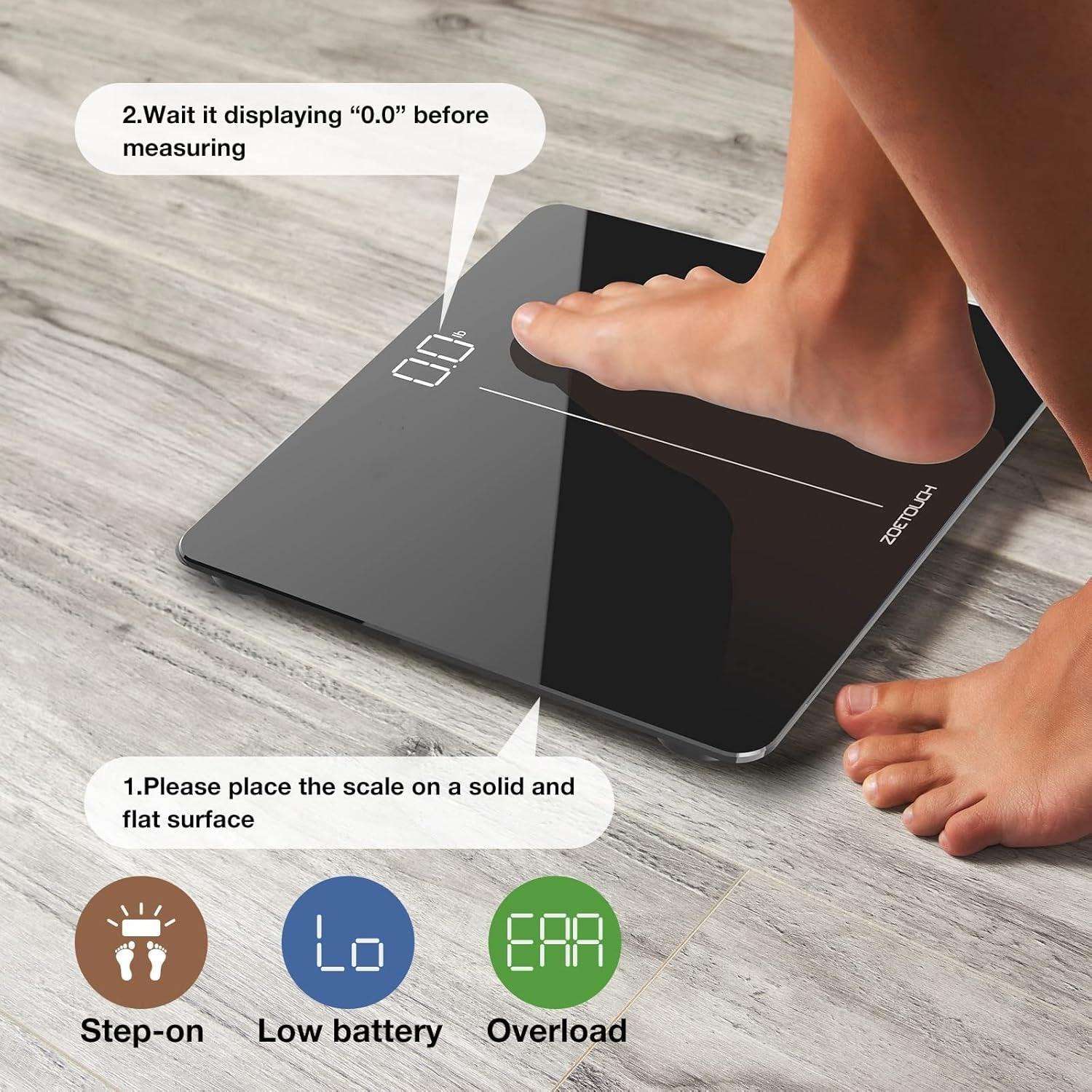 Bluetooth Smart Body Weight Scale with BMI Tracking - Alteris