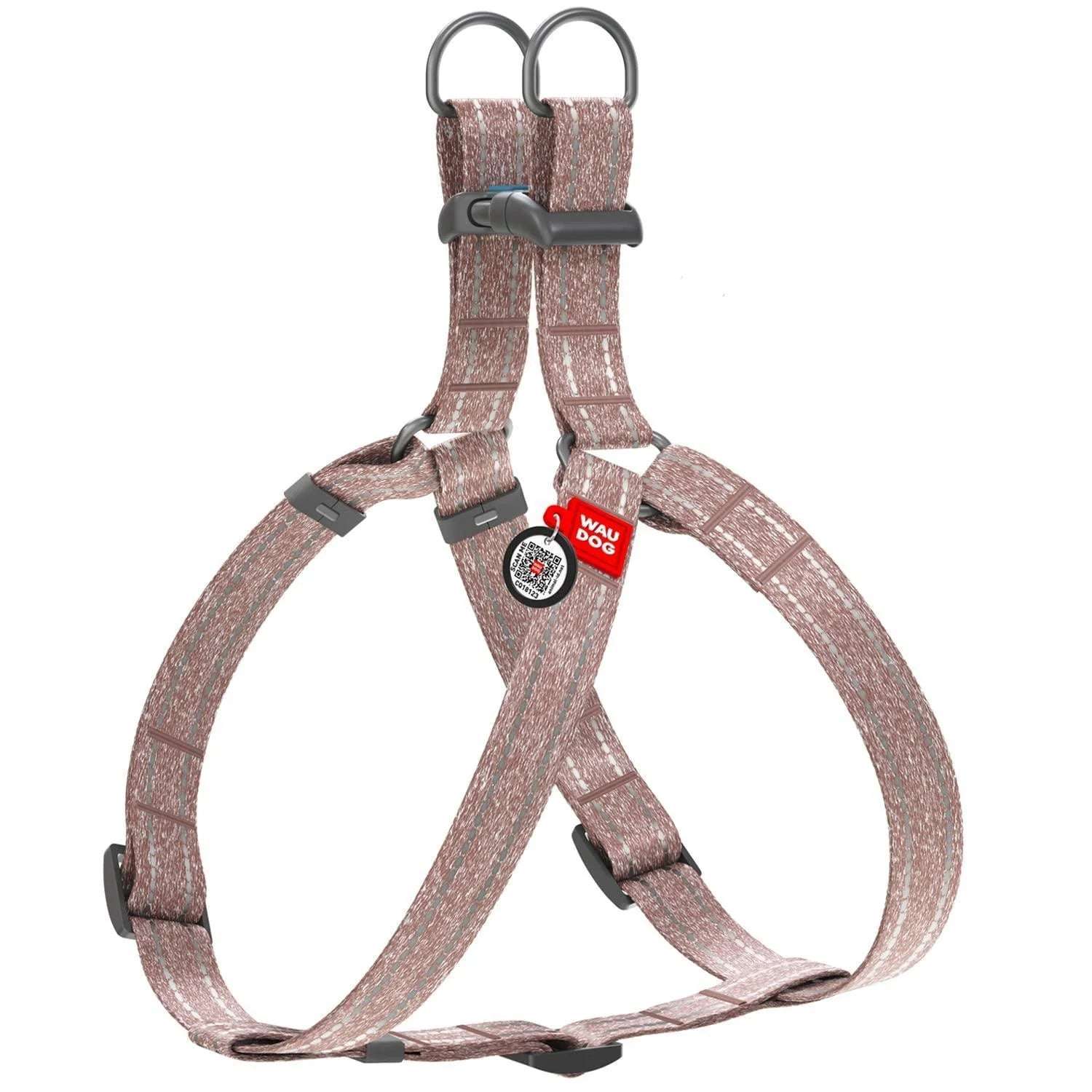 Brown Cotton Adjustable Dog Harness Eco Friendly for Large Dogs - Alteris