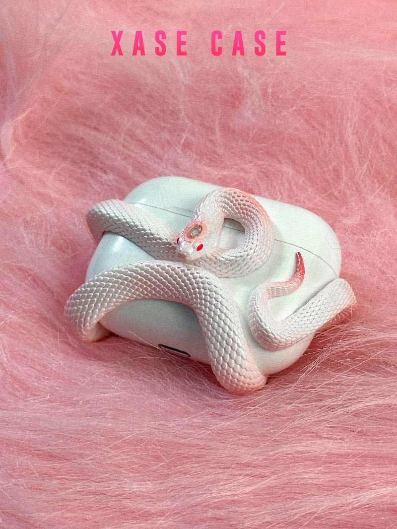 Creative Horrible Snake Wireless Earphone Case Headset Protective Case Silicone Case Earphone Case Cover Early Halloween - Alteris