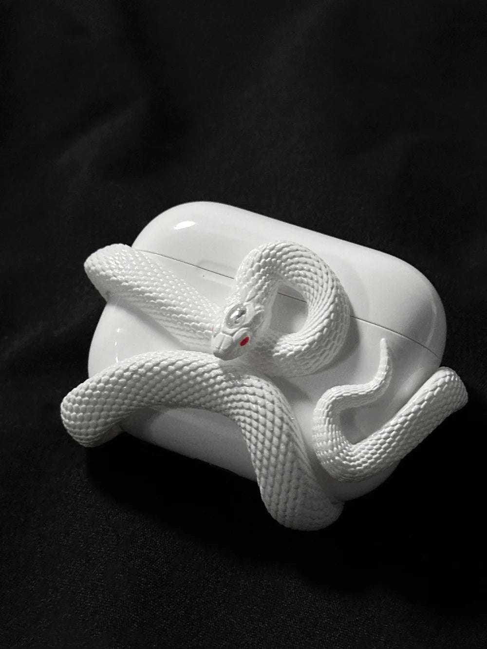 Creative Horrible Snake Wireless Earphone Case Headset Protective Case Silicone Case Earphone Case Cover Early Halloween - Alteris