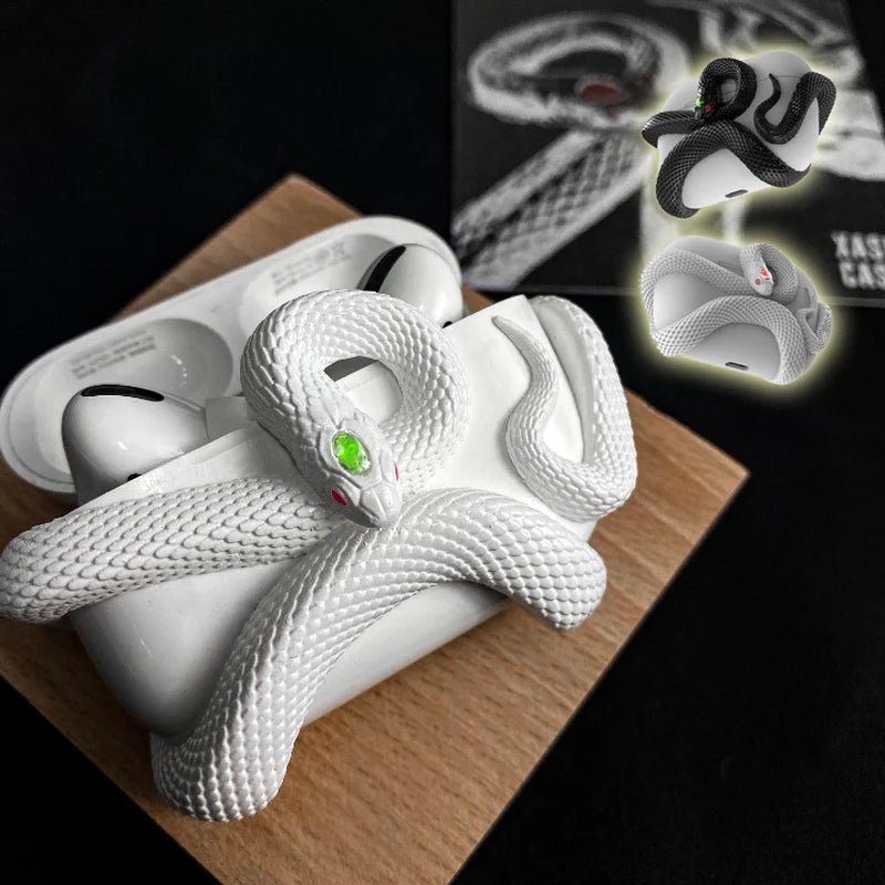 Creative Horrible Snake Wireless Earphone Case Headset Protective Case Silicone Case Earphone Case Cover Early Halloween Alteris
