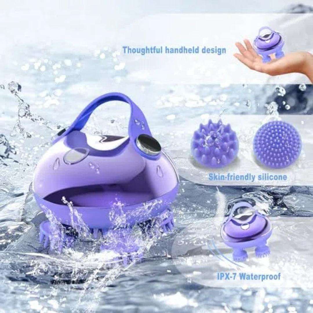 Electric Scalp Massager with 3 Speed Modes for Hair Growth and Relaxation - Alteris