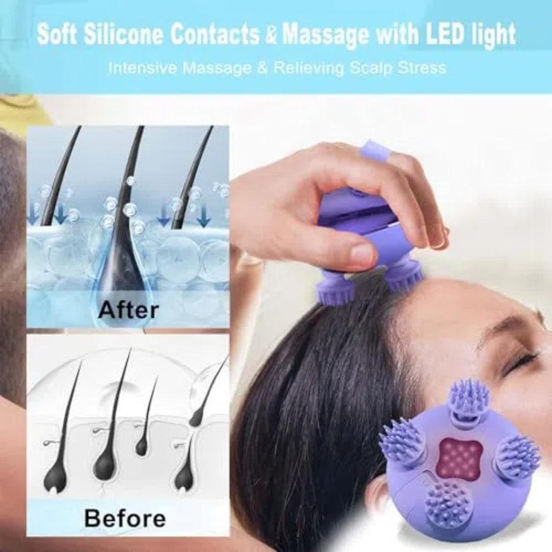 Electric Scalp Massager with 3 Speed Modes for Hair Growth and Relaxation - Alteris