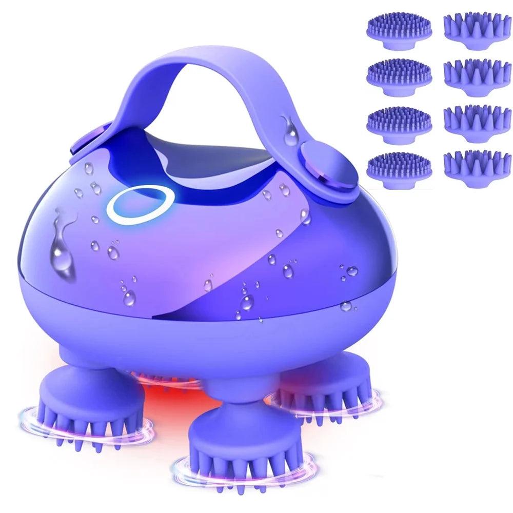 Electric Scalp Massager with 3 Speed Modes for Hair Growth and Relaxation - Alteris
