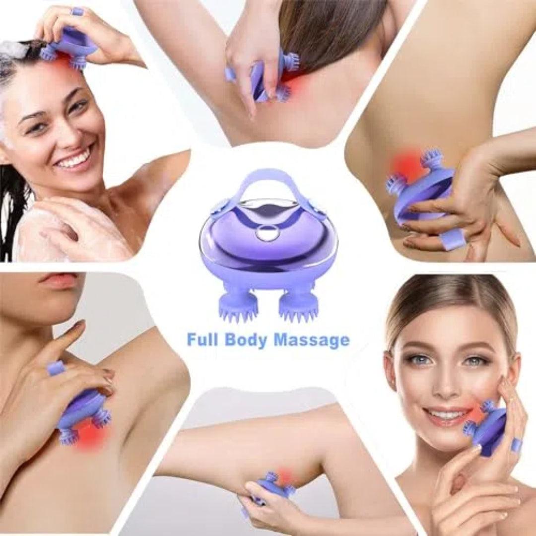 Electric Scalp Massager with 3 Speed Modes for Hair Growth and Relaxation - Alteris