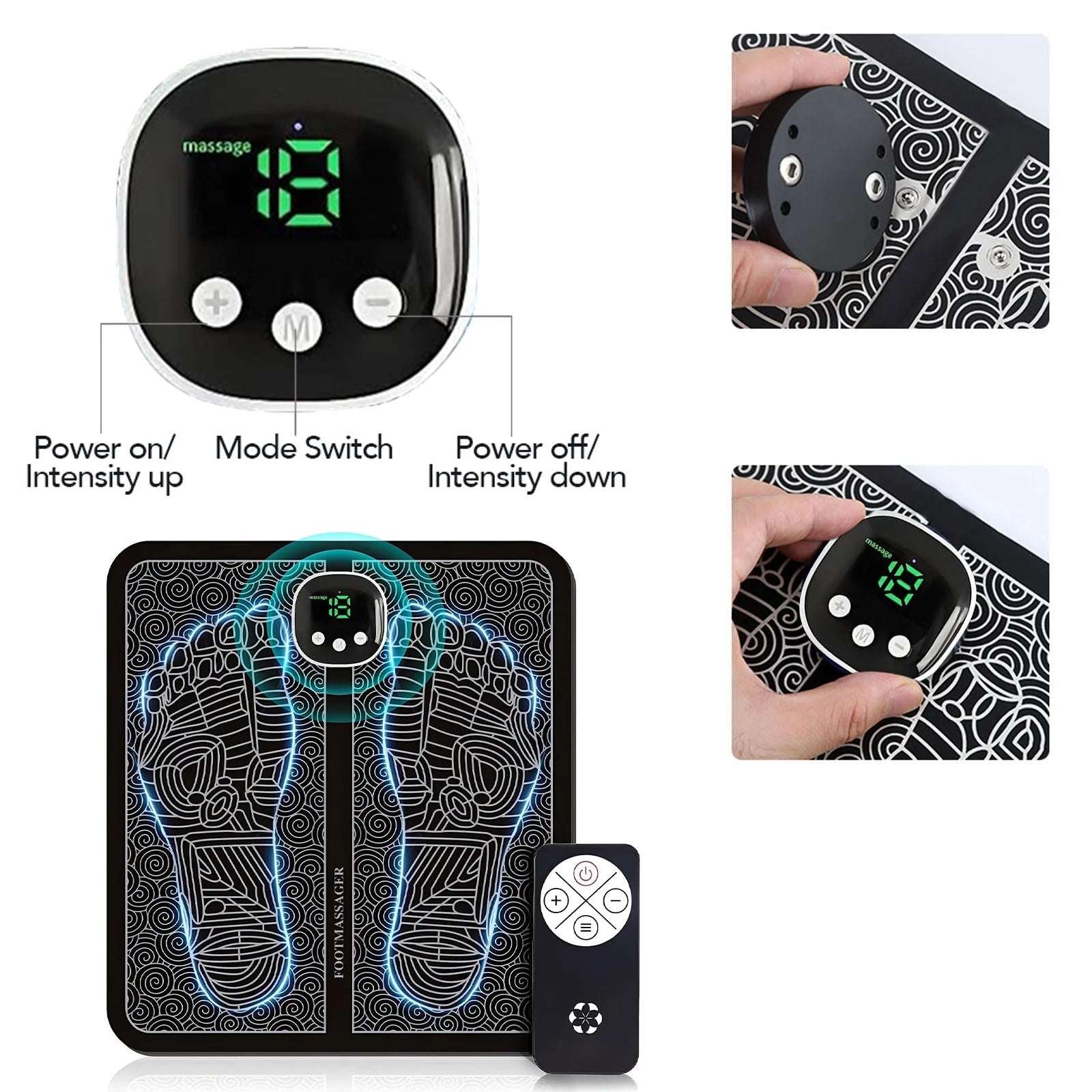 Foot Massager Mat for Circulation Neuropathy and Pain Relief - Alteris