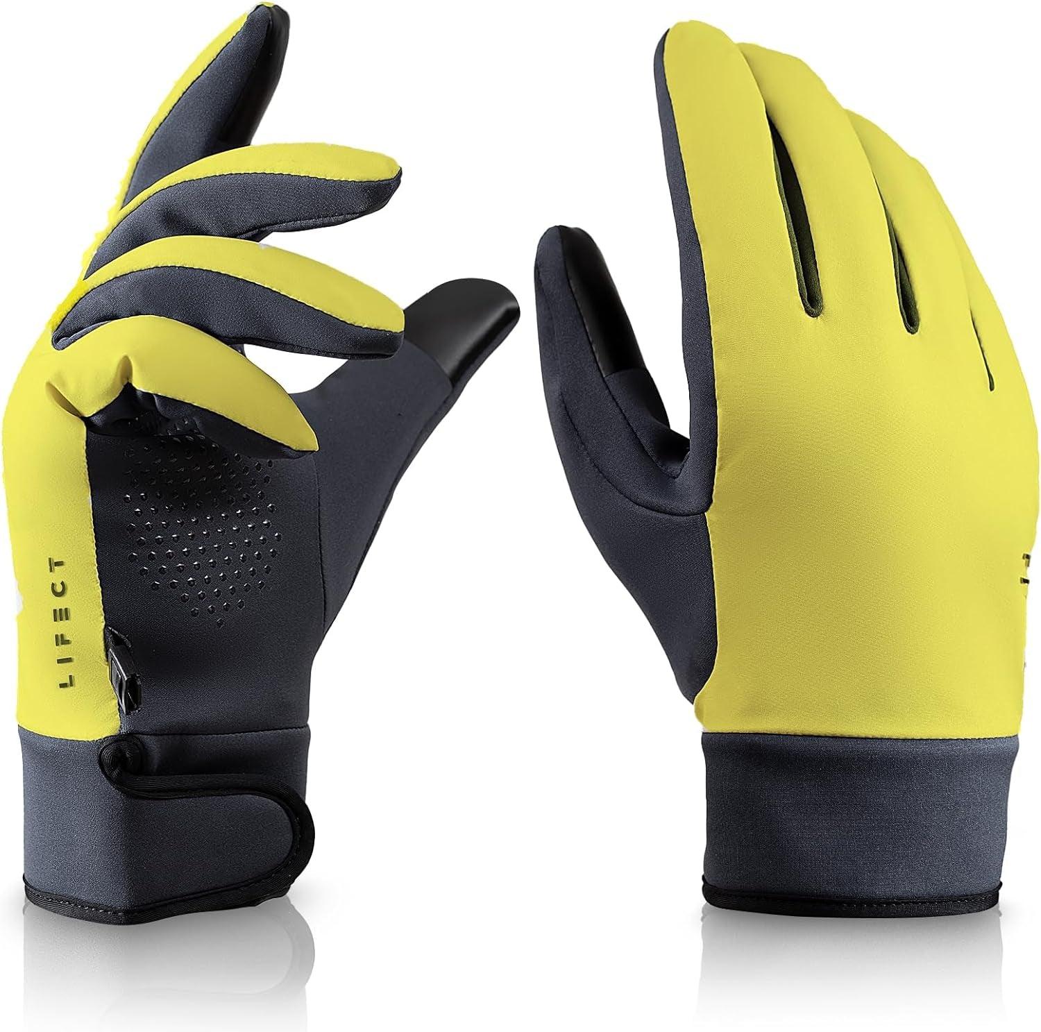 Freedom Workout Gloves, Knuckle Weight Lifting Shorty Fingerless Gloves with Curved Open Back, for Powerlifting, Gym, Women and Men (Yellow, X-Small) Alteris