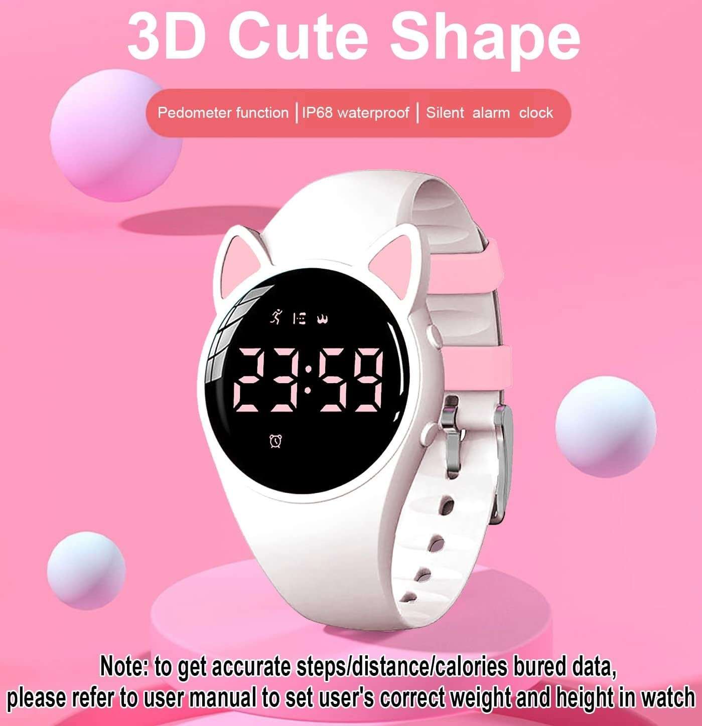 Kids Fitness Tracker Pedometer Watch with 20-Day Battery and IP68 Waterproof Alteris