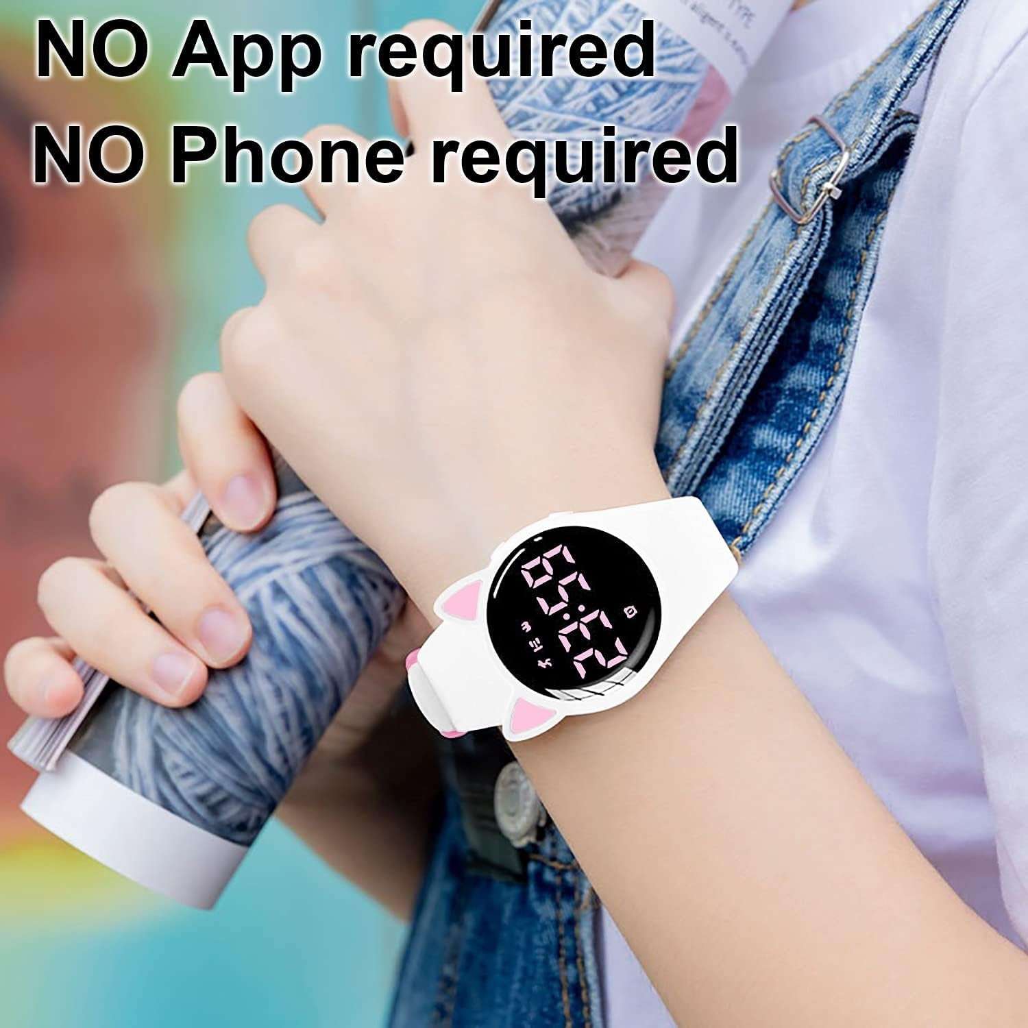 Kids Fitness Tracker Pedometer Watch with 20 - Day Battery and IP68 Waterproof - Alteris