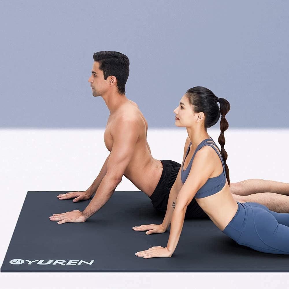Large 6x4ft Yoga Mat 10mm Thick for Home Workouts and Pilates - Alteris