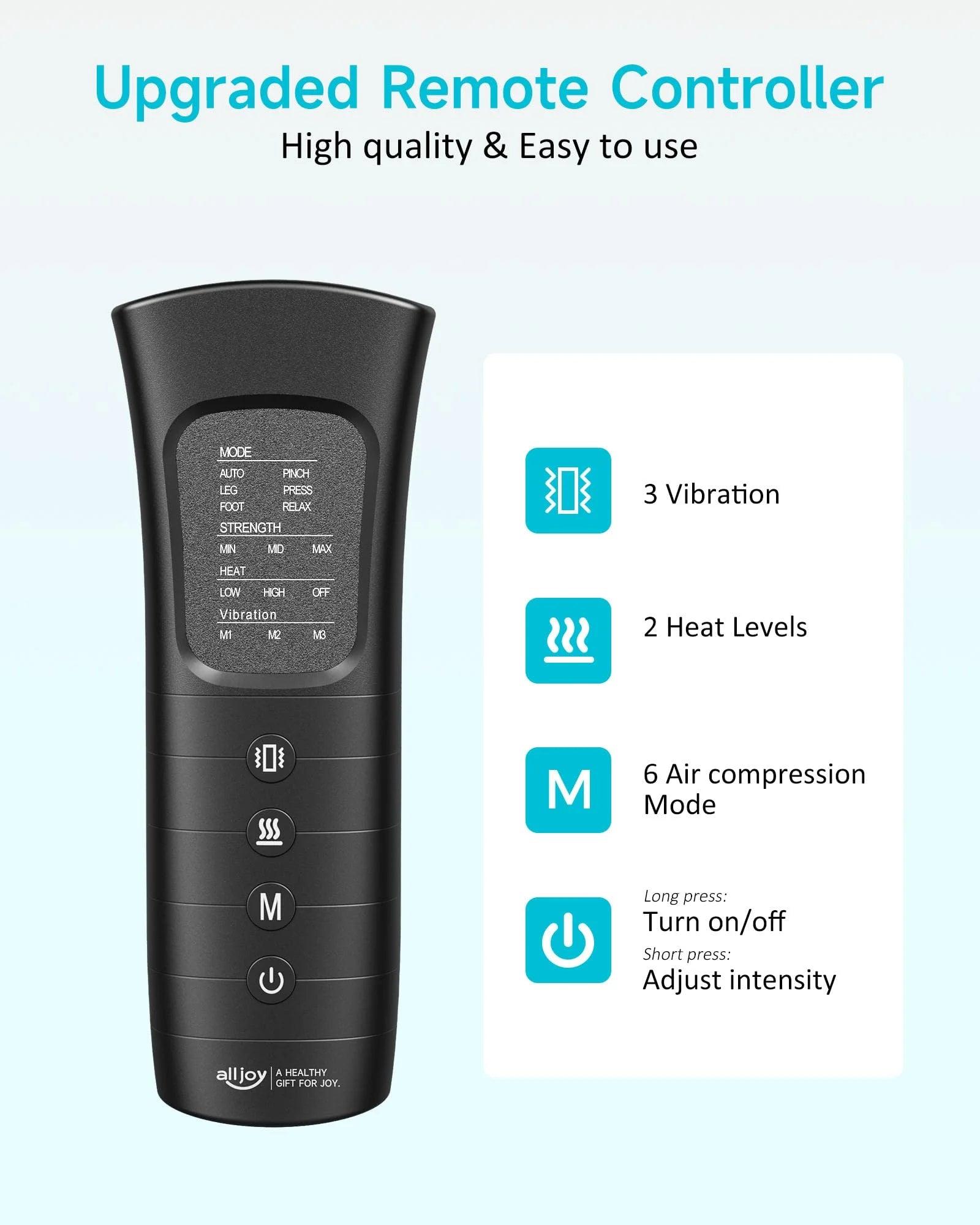Leg Compression Boots Massager with Heat for Circulation and Pain Relief - Alteris