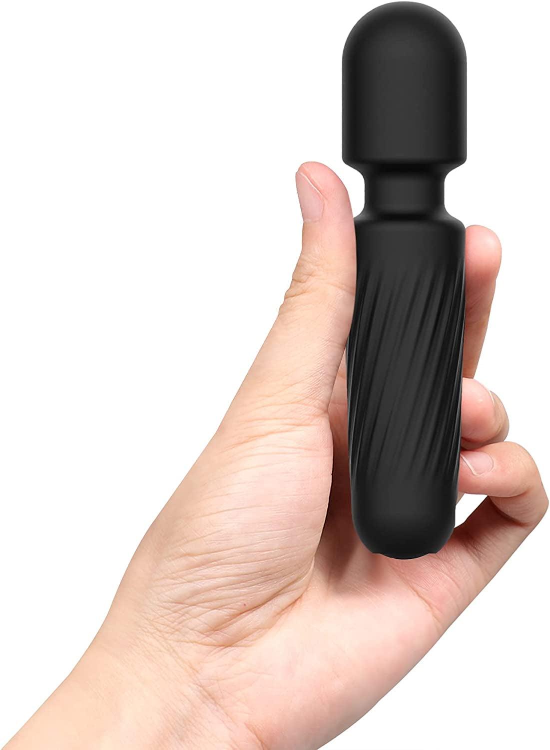 Mini Cordless Wand Massager with 10 Patterns for Muscle Relief and Tension - Alteris