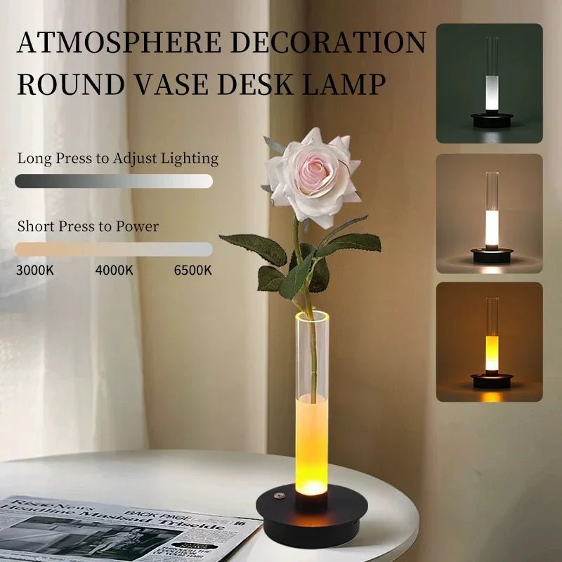 Minimalist Glass Vase Lamp - Alteris