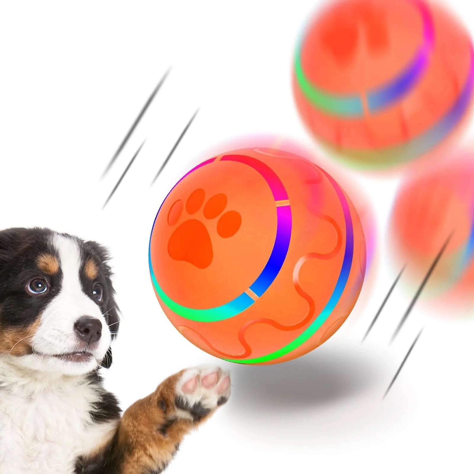 Peppy Pet Interactive Rolling Ball with LED Lights for Dogs - Alteris