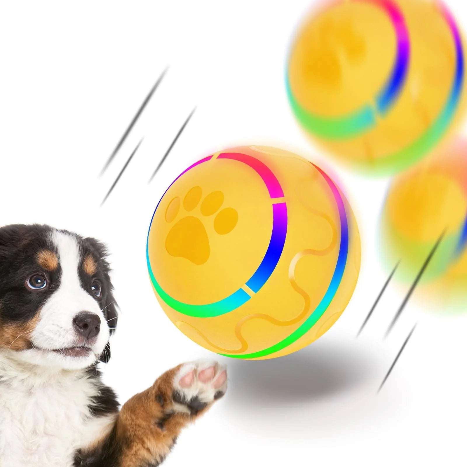 Peppy Pet Interactive Rolling Ball with LED Lights for Dogs - Alteris