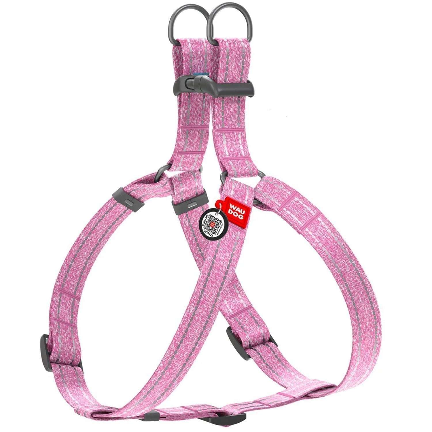 Pink Cotton Adjustable Dog Harness Eco Friendly for Medium Dogs - Alteris