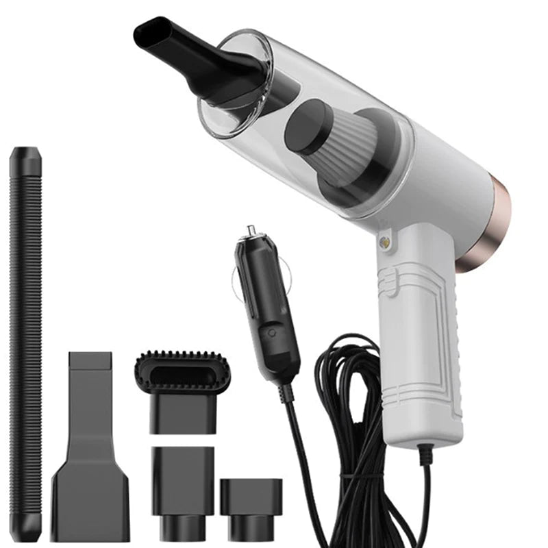 Powerful Mini Car Vacuum Cleaner Dual Purpose Design - Alteris